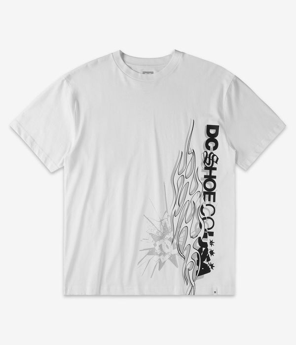 DC Side Flame T-Shirt (white)
