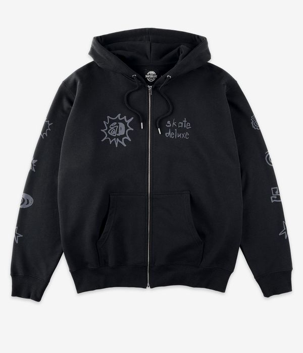 skatedeluxe Tonal Organic Zip-Hoodie (black)
