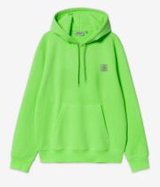 Carhartt WIP Industry sweat à capuche (lumo green black garment dyed)