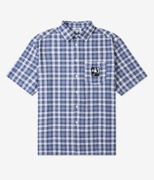 Come Sundown Brain Power Plaid Shirt (blue)