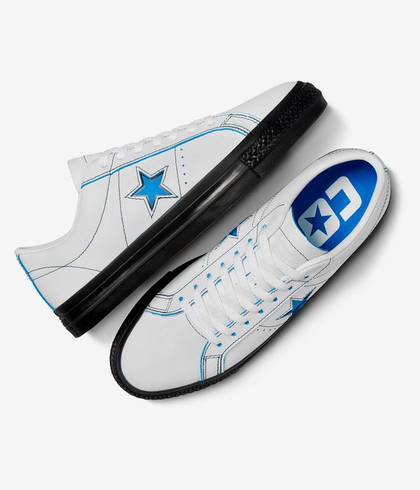Converse x Eddie Cernicky CONS One Star Pro Schuh (white black kinetic blue)