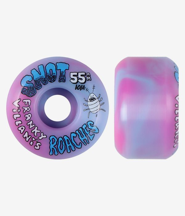 Snot Franky's Roaches Conical Roues (pink teal swirl) 55 mm 101A 4 Pack