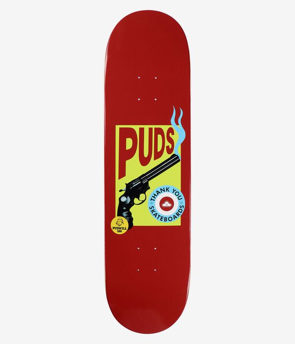 Thank You Pudwill Pudskowski 8.38" Planche de skateboard (red)