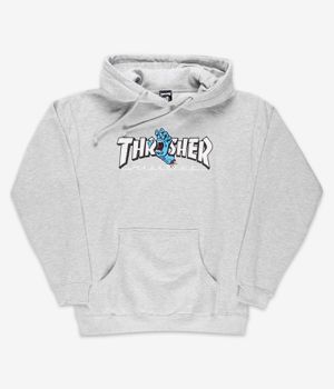 Thrasher x Santa Cruz Screaming Logo Bluzy z Kapturem (grey heather)
