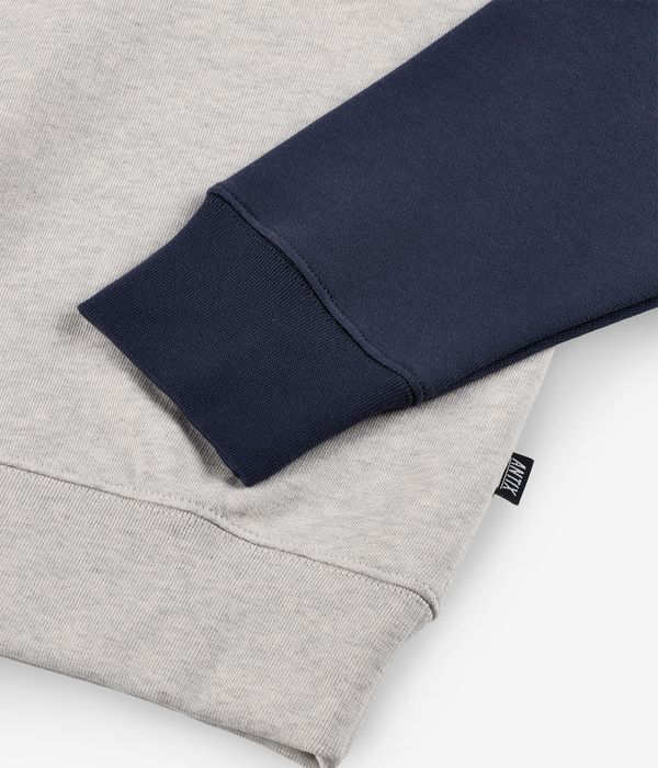Antix Simplex Raglan Organic Sweatshirt (heather grey navy)