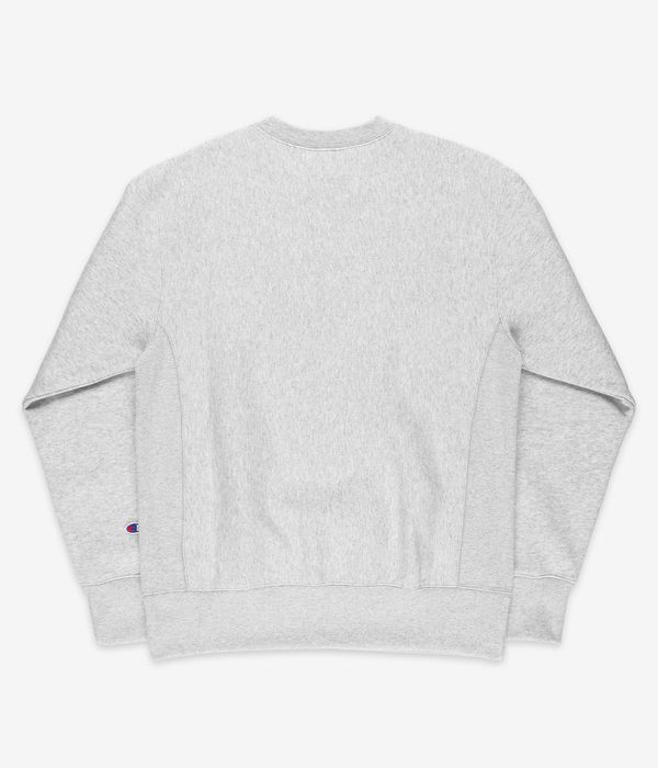 Champion sweater grey crew shop neck yellow