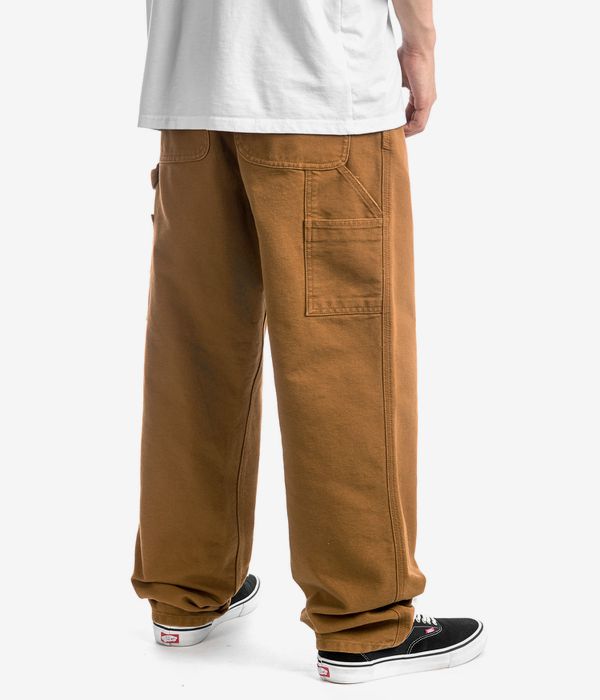 Carhartt WIP Single Knee Pant Organic Dearborn Pantalons (deep h brown aged canvas)