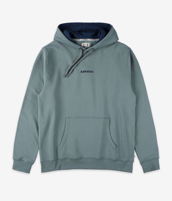 Anuell Tenor Organic Hoodie (pale teal navy contrast)