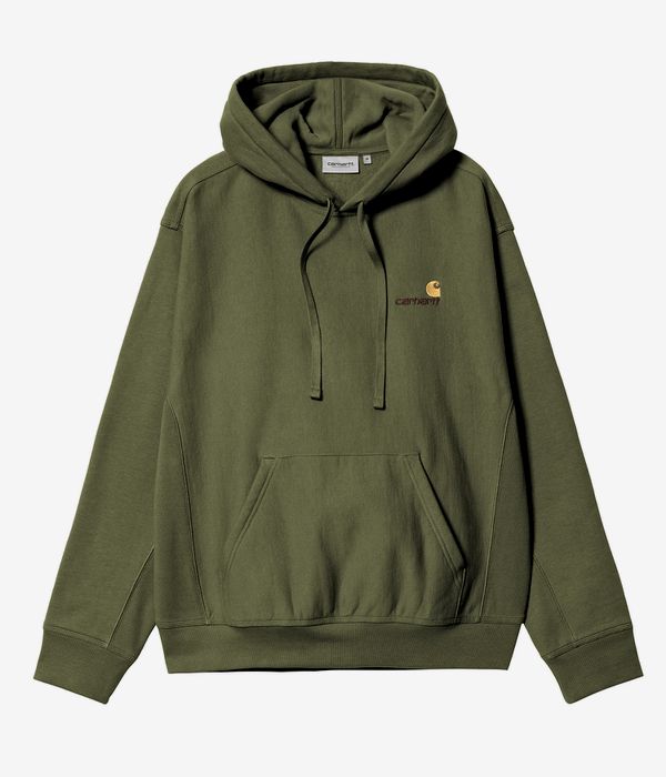 Carhartt WIP American Script Bluzy z Kapturem (tarragon)