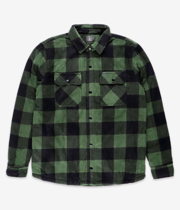 Volcom Bowered Fleece Shirt (dark pine)