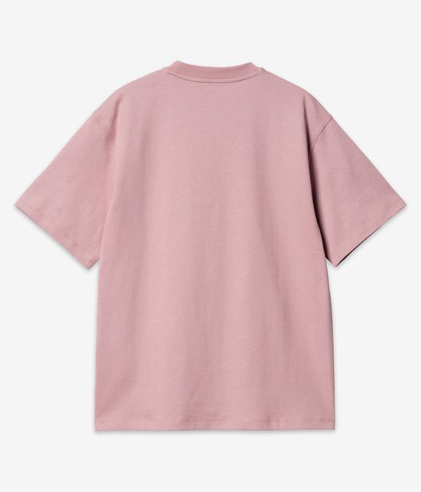 Carhartt WIP W' American Script Organic Camiseta women (glassy pink)