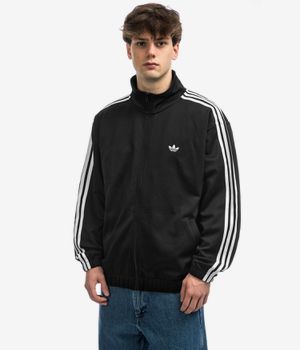 Black on black adidas track jacket sales
