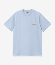 Carhartt WIP American Script Organic T-Shirty (frosted blue)