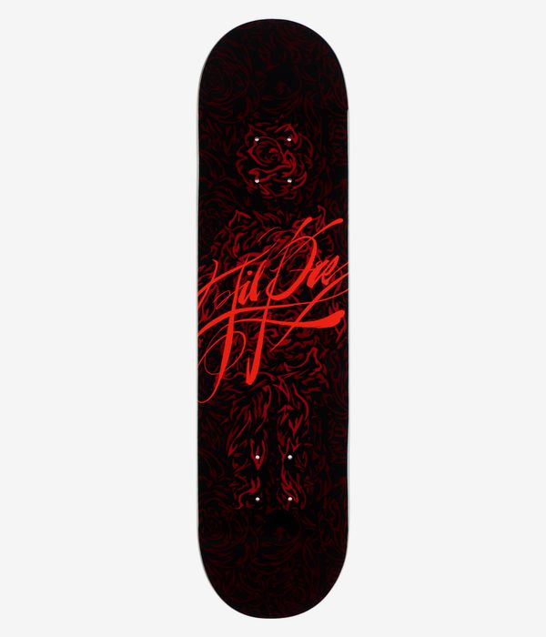 Girl Lil Dre Roses 7.75" Planche de skateboard (black red)