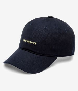 Carhartt WIP Canvas Script Casquette (deep night gentle green)