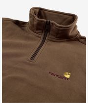 Carhartt WIP American Script Half Zip Sweatshirt (lumber)