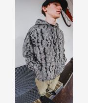 Butter Goods Lowland Camo Sudadera con cremallera (washed black)