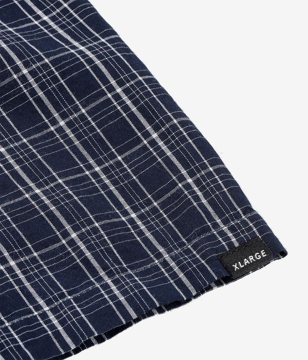 XLarge x Crenshaw Skate Club Embroidered Plaid Shirt (navy)