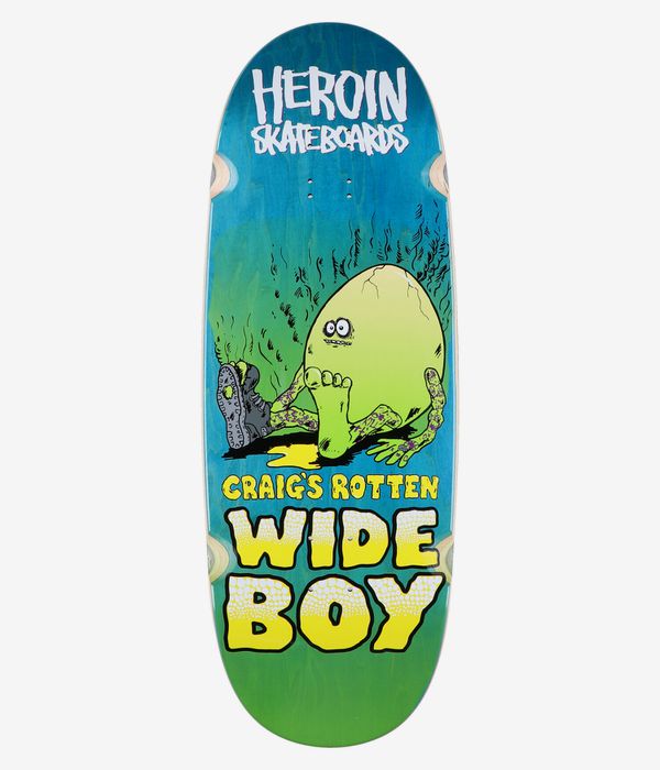 Heroin Skateboards Questions Rotten Wide Boy 10.75" Skateboard Deck (multi)