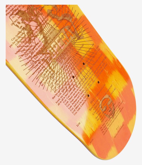 Opera 2035 Laser 9" Skateboard Deck (orange)