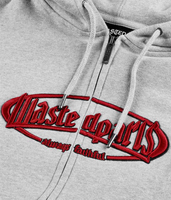 Wasted Paris Yard Boxy Zip-Hoodie (ash grey)