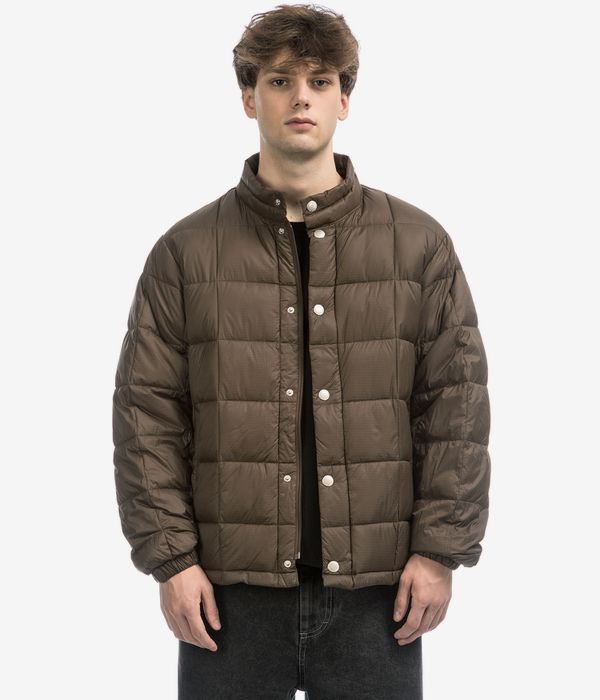 Shop Polar Lightweight Puffer Jacket (brown) online | skatedeluxe