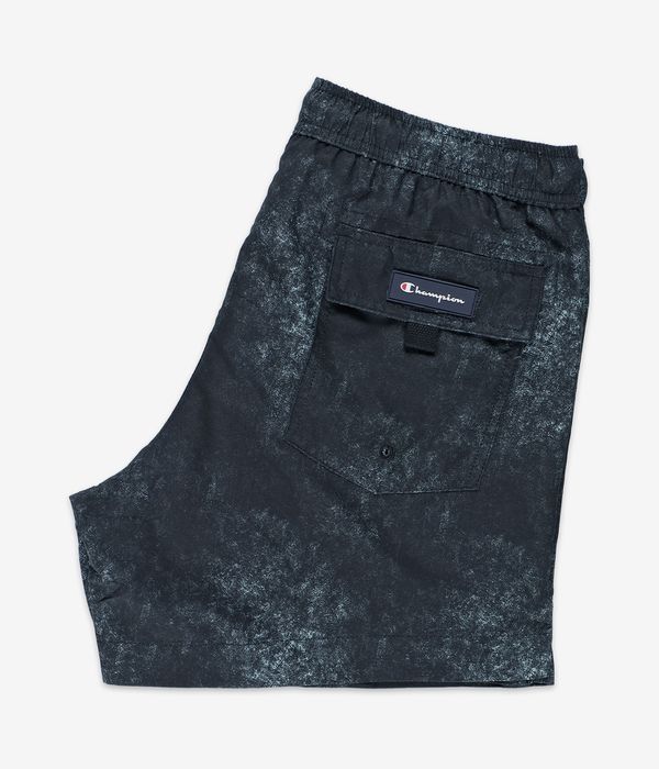 Champion Vintage Printed Recycled Poly Bañadores (black)