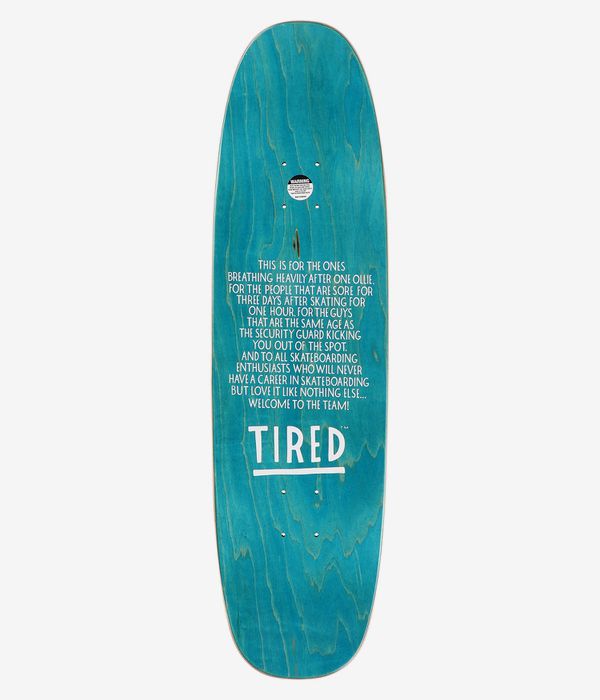 Tired Skateboards Jolt Shaped 8.75" Planche de skateboard (orange)