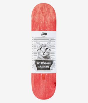 Inpeddo Mallgrab Cat 8.25" Skateboard Deck (red)