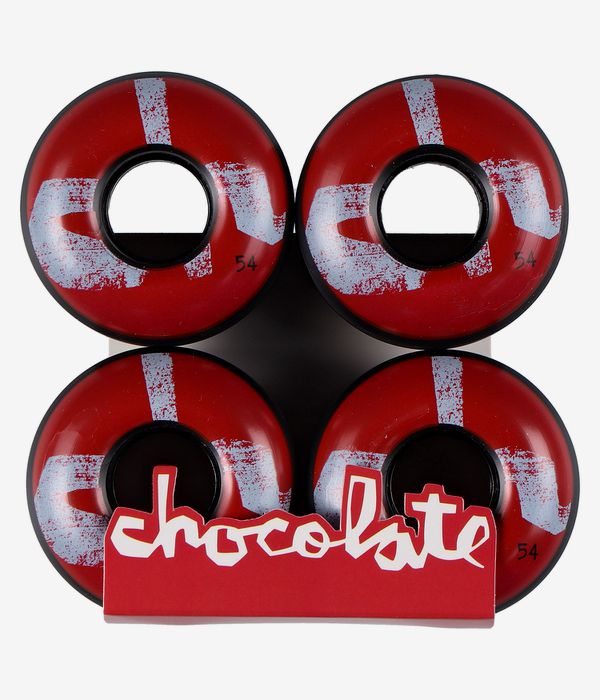 Chocolate Chunk Cruiser Wheels (black red) 54mm 80A 4 Pack