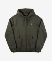 Element Icon Embroidery Zip-Hoodie (forest night)