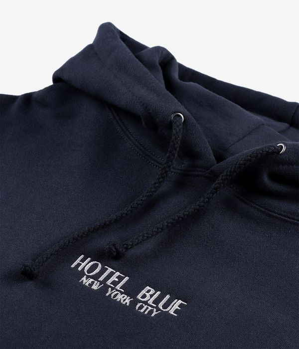 Hotel Blue Emb Logo Felpa Hoodie (navy)