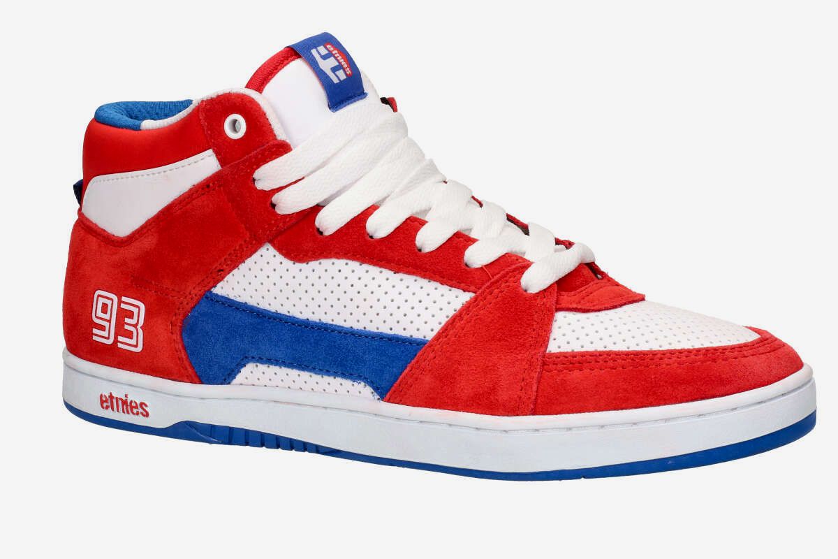 Etnies M.C. Rap Hi Shoes (red white blue)