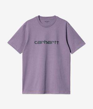 Carhartt WIP Script T-Shirty (glassy purple discovery green)