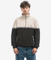 Iriedaily Monte Noe Troyer 1/2-Zip Felpa (black white)