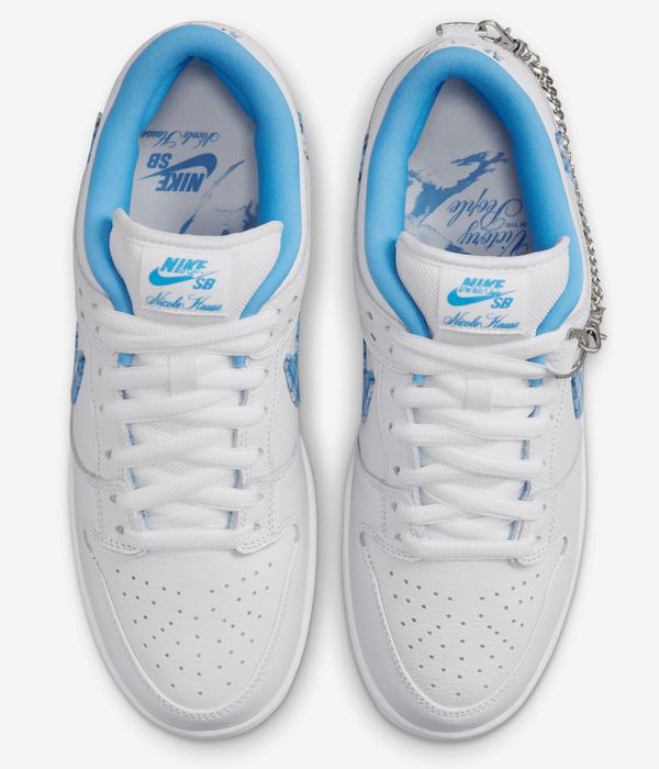Nike SB Nicole Hause x Dunk Low Pro Shoes (white university blue)