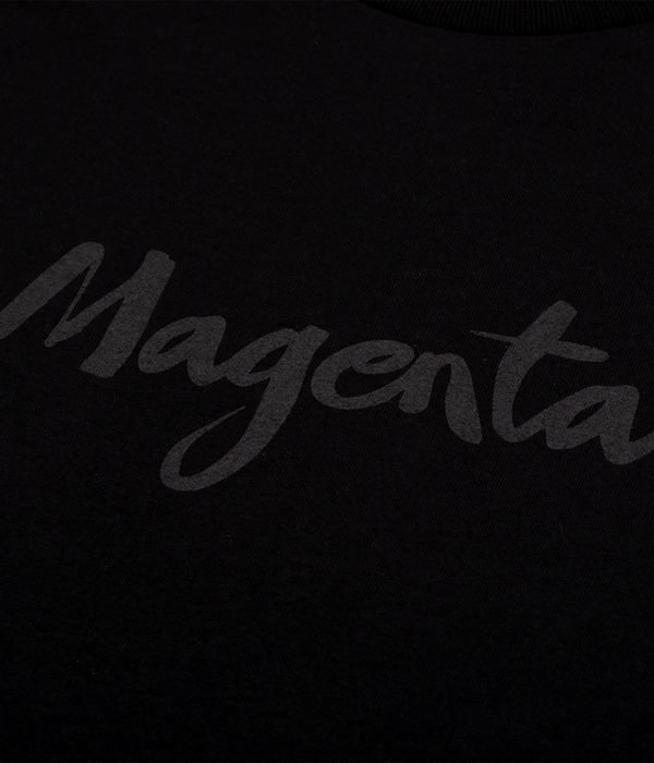 Magenta Script Camiseta (black)