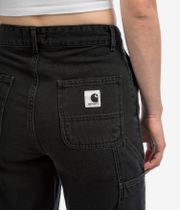 Carhartt WIP W' Pierce Pant Straight Jeans women (black stone washed)