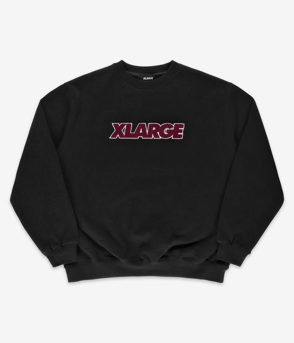 XLarge x Crenshaw Skate Club Chenille Standard Logo Sweatshirt (black)