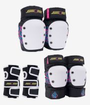 PRO-TEC x Santa Cruz Adult Street Schützer-Set (black white pink)