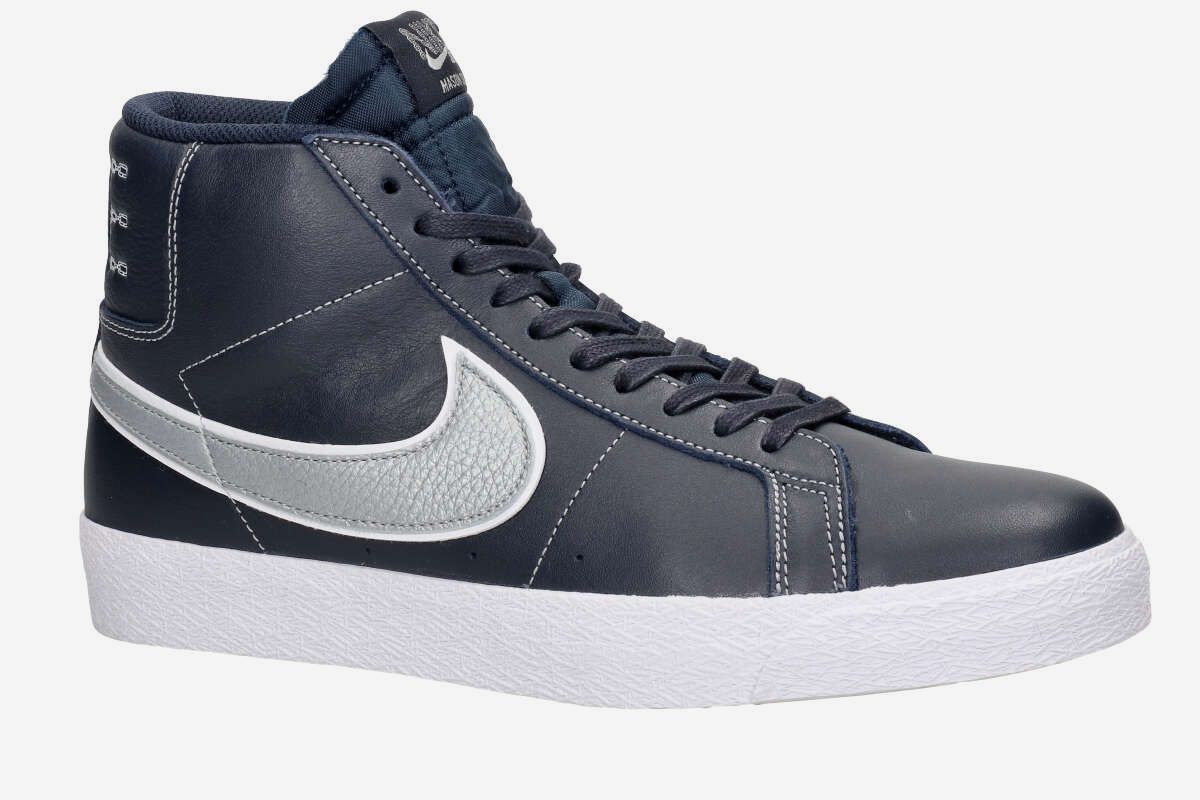 Nike SB x Mason Silva Zoom Blazer Mid Shoes (blackended blue wolf grey)