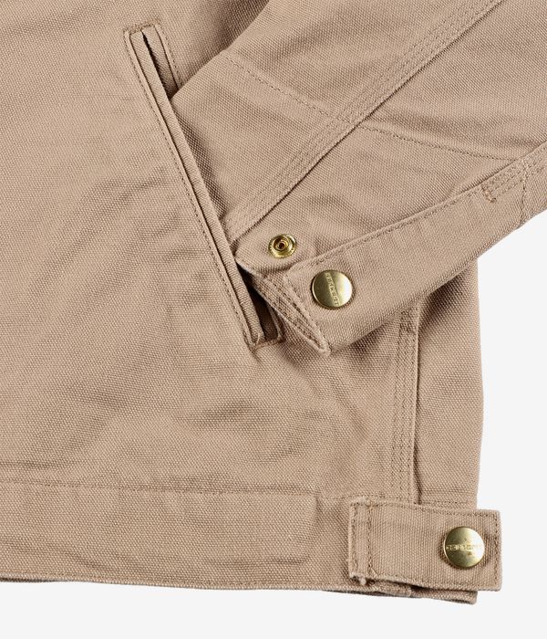 Carhartt WIP Detroit Organic Dearborn Giacca (dusty h brown tobacco rinsed)