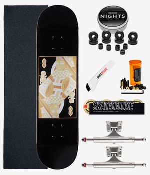 skatedeluxe Cards Twin Tail Premium Komplett 8" Skateboard-Kit (black)