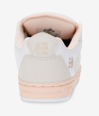 pink and white etnies