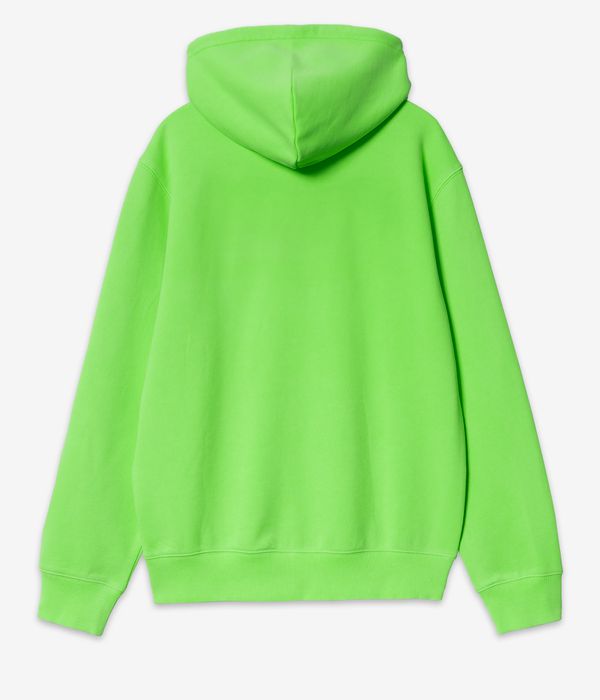 Carhartt WIP Industry sweat à capuche (lumo green black garment dyed)