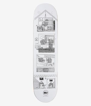 MOB Building People 8.125" Planche de skateboard (white black)
