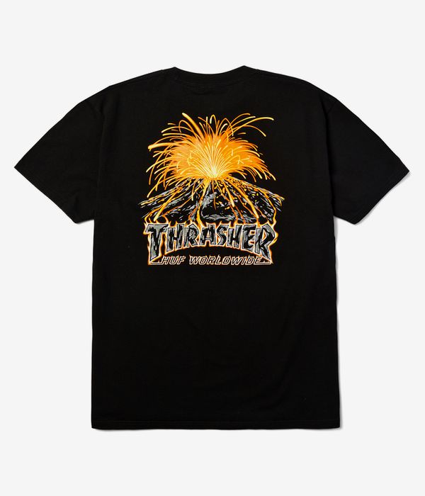HUF x Thrasher Meltdown T-Shirt (black)