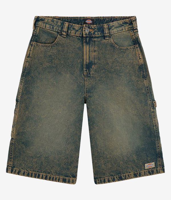 Dickies Carpenter Denim Jort Shorts women (yellow fade indigo)