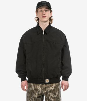 Carhartt WIP OG Santa Fe Dewey Jacket (black garment dyed)