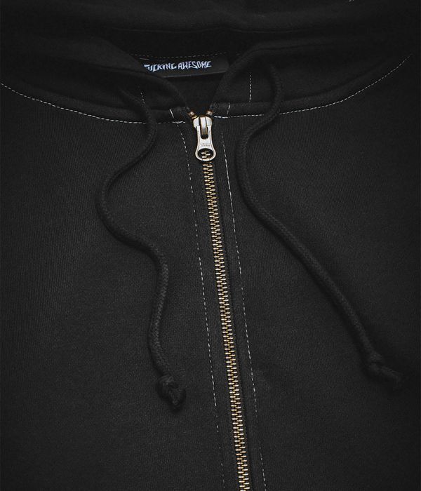 Fucking Awesome Contrast Stitch Zip-Hoodie (black)